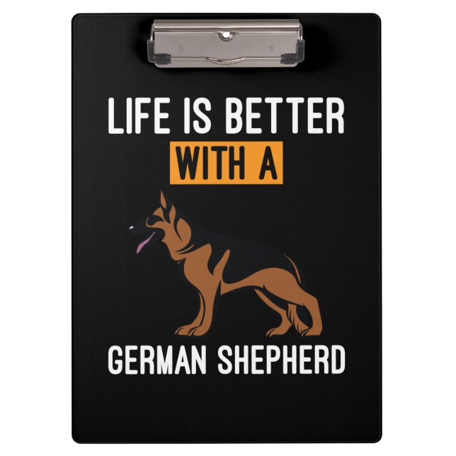 Beekeeper Art With A German Shepherd Clipboard (Front)