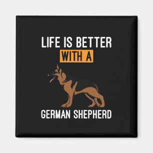 Beekeeper Art With A German Shepherd Magnet