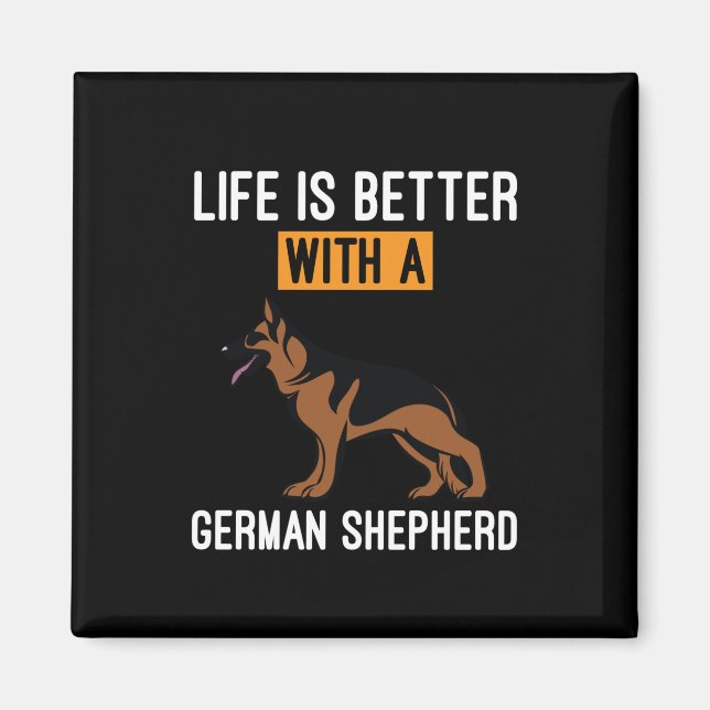 Beekeeper Art With A German Shepherd Magnet (Front)