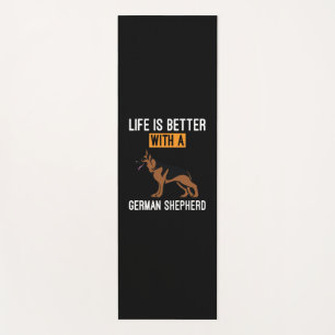 Beekeeper Art With A German Shepherd Yoga Mat