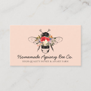 Beekeeper Bee Logo Honey Apiary Business Card