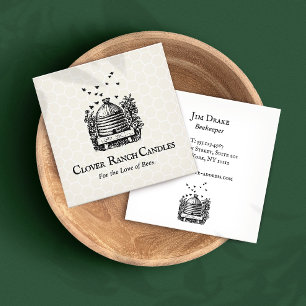 Beekeeper Beehive Beekeeping Apairy Square Business Card