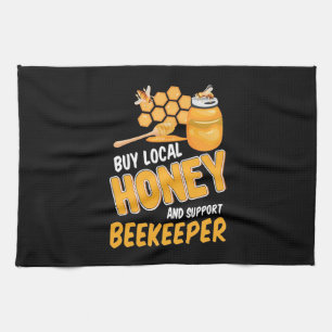Beekeeper Buy Local Honey And Support Beekeeper Tea Towel