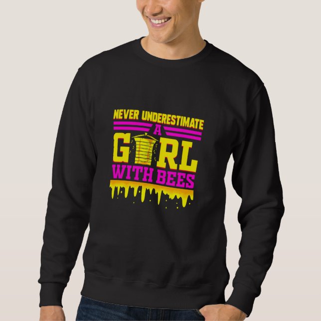 Beekeeper Funny Bee For Girls Honey Beekeeping Api Sweatshirt (Front)