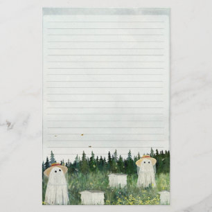 Beekeeper Ghosts - Cute Lined Letter Writing Stationery
