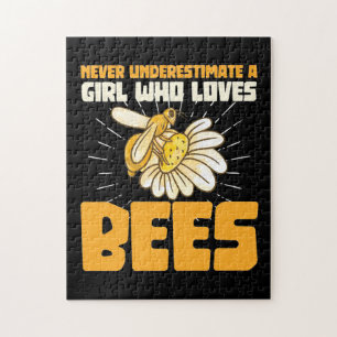 Beekeeper Gift A Girl Who Loves Bees Jigsaw Puzzle