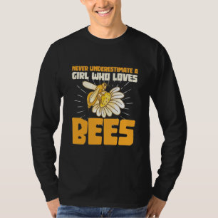 Beekeeper Gift A Girl Who Loves Bees T-Shirt