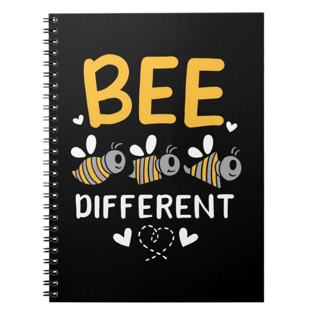 Beekeeper Gift | Bee Different Notebook (Front)