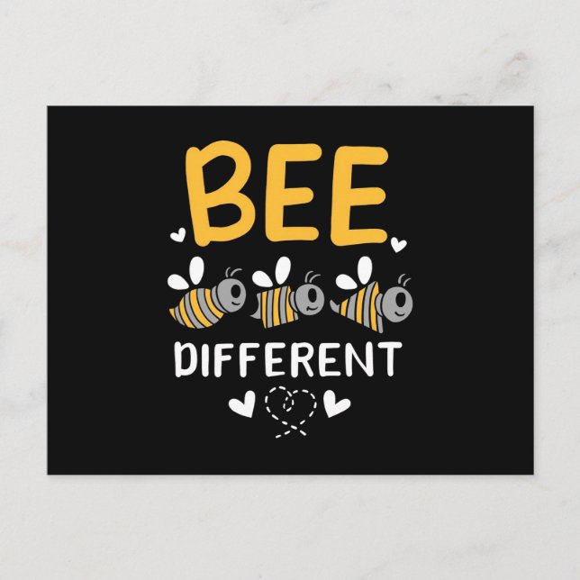 Beekeeper Gift | Bee Different Postcard (Front)
