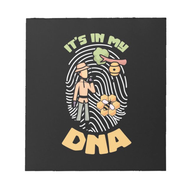 Beekeeper Gift | Bee Keeping It Is In My DNA Notepad (Front)