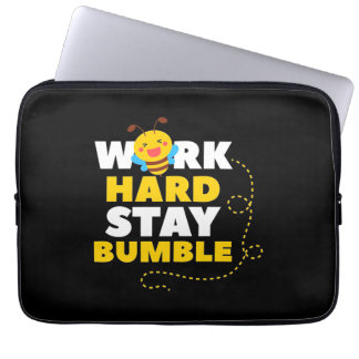 Beekeeper Gift | Bee Work Hard Stay Bumble Laptop Sleeve