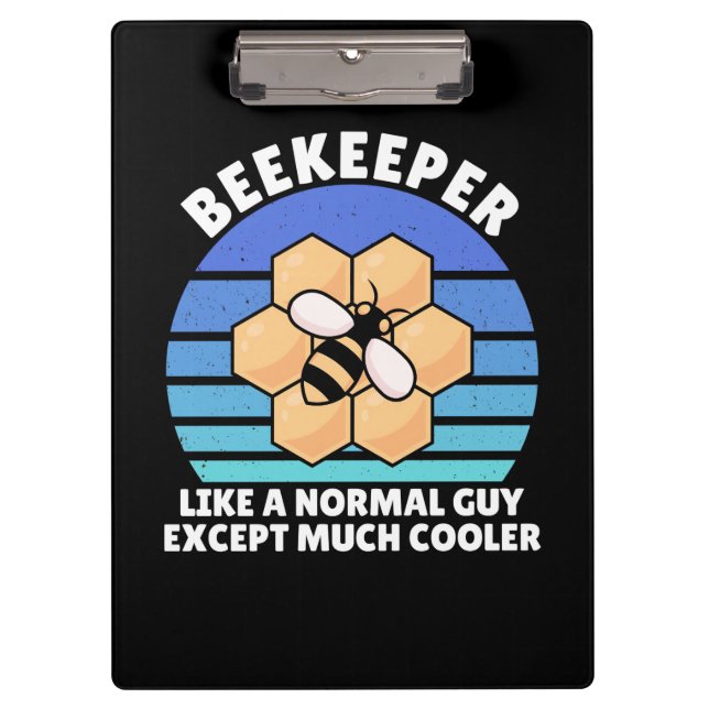 Beekeeper Gift | Beekeeper Retro Vintage Clipboard (Front)