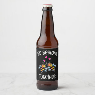 Beekeeper Gift Beekeeper We Beelong Together Beer Bottle Label