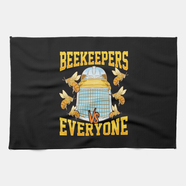 Beekeeper Gift | Beekeepers And Everyone Tea Towel (Horizontal)