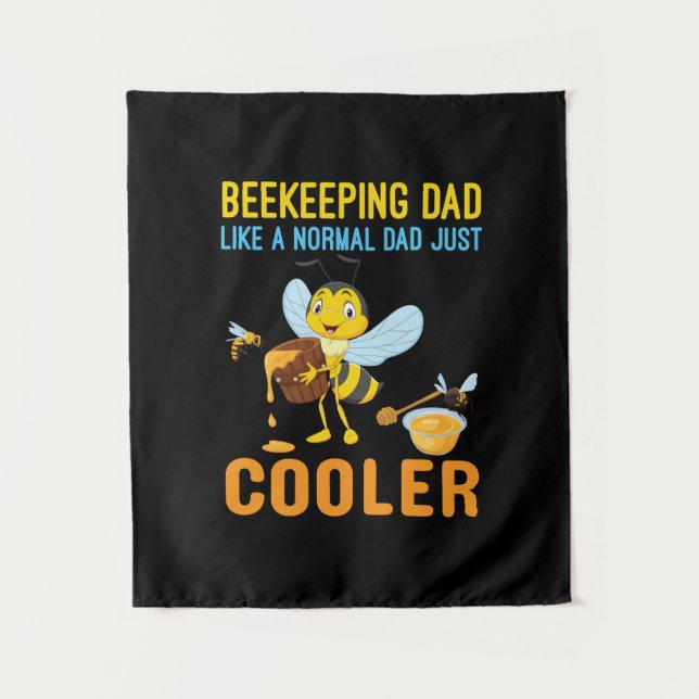 Beekeeper Gift | BeeKeeping Dad Cooler Tapestry (Front)