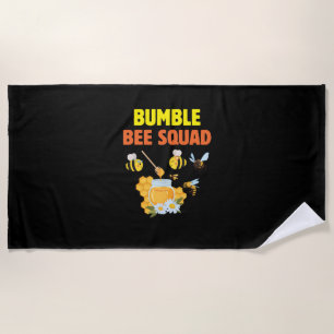 Beekeeper Gift Bumble Bee Squad Family Beach Towel