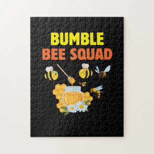 Beekeeper Gift   Bumble Bee Squad Family Jigsaw Puzzle