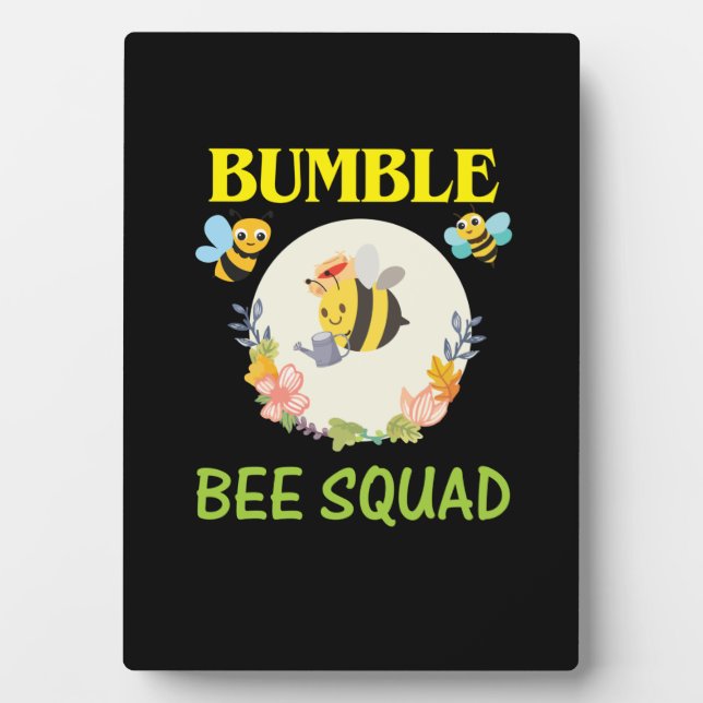 Beekeeper Gift | Bumble Bee Squad Plaque (Front)