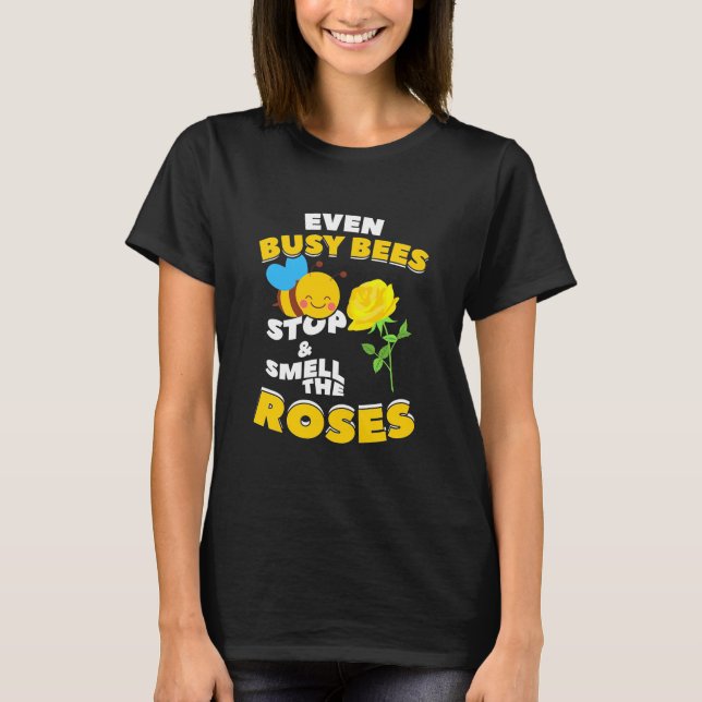 Beekeeper Gift | Even Busy Bees T-Shirt (Front)