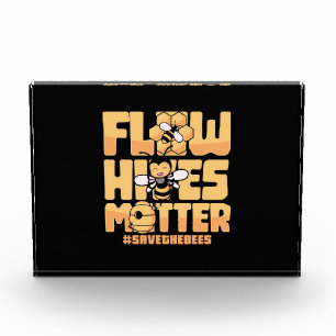 Beekeeper Gift Flow Hives Matter Bees Photo Block