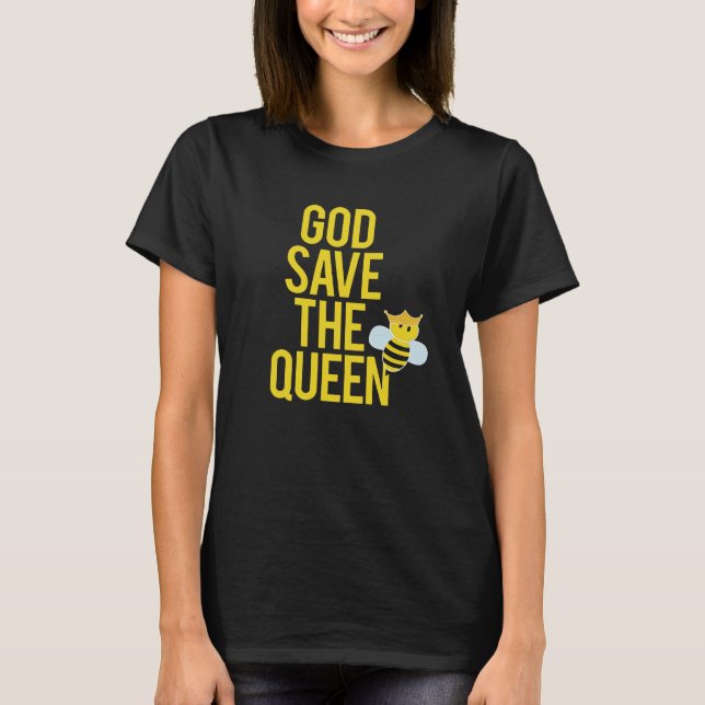 Beekeeper Gift God Save The Queen T-Shirt (Front)
