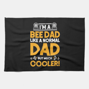 Beekeeper Gift   I Am A Bee Dad Tea Towel