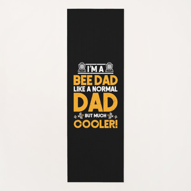 Beekeeper Gift | I Am A Bee Dad Yoga Mat (Front)