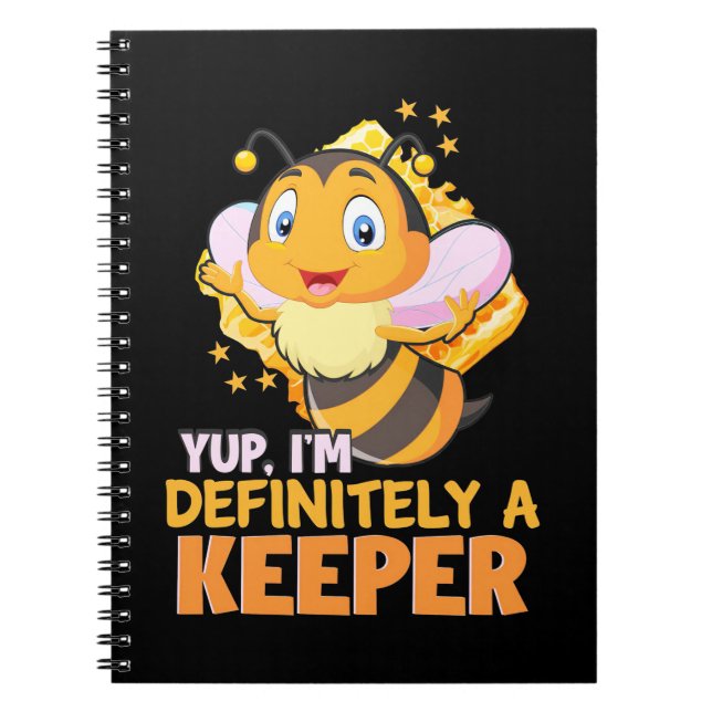 Beekeeper Gift | I Am Definitely A Bee Keeper Notebook (Front)