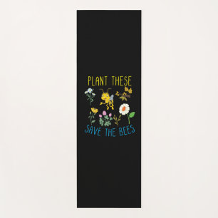 Beekeeper Gift Plant These Save The Bees Yoga Mat