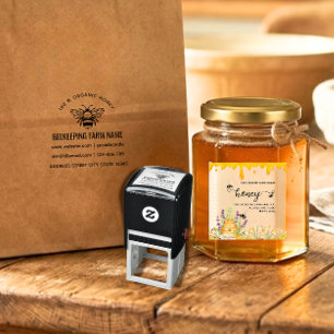 BeeKeeper Honey Apairist Honey packaging Self-inking Stamp
