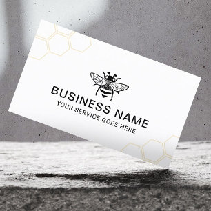 Beekeeper Honey Bee Apiary Honeycomb Professional Business Card