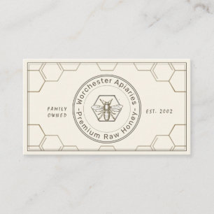 Beekeeper Honey Customer Loyalty Card Ivory