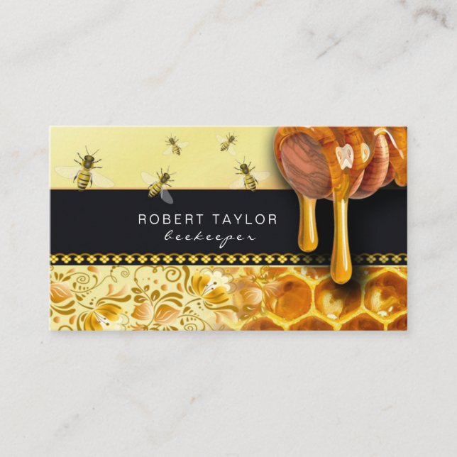 Beekeeper Honey Seller Bee Farm Farmer Card (Front)