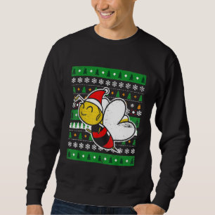 Beekeeper Honeybee Ugly Christmas Bee Sweatshirt