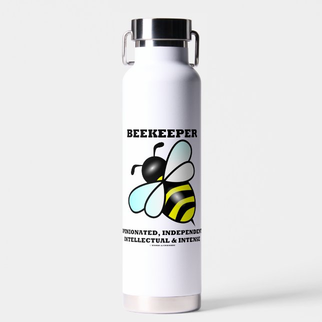 Beekeeper Opinionated Independent Intellectual Water Bottle (Front)