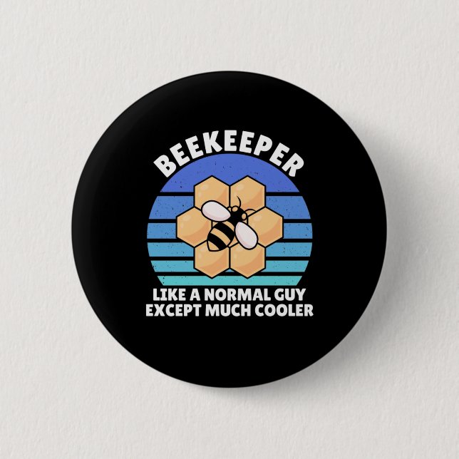 Beekeeper Retro Vintage 6 Cm Round Badge (Front)