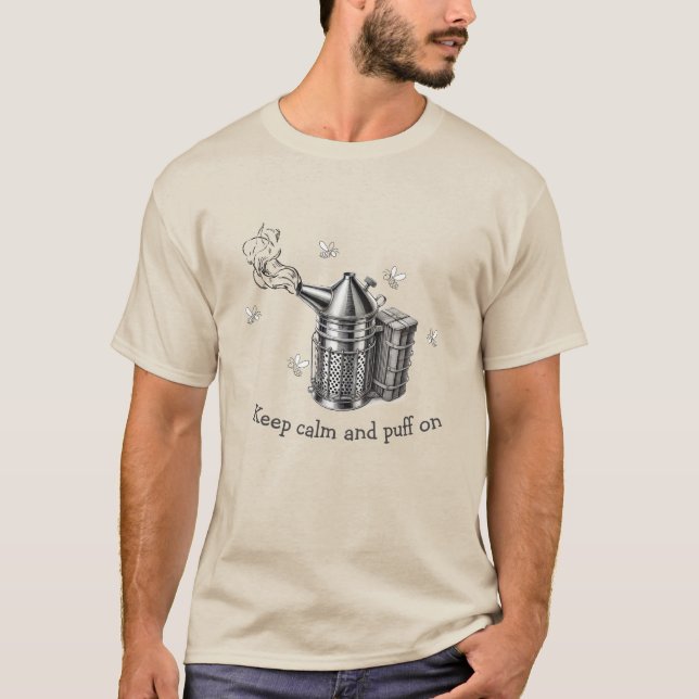 Beekeeper Smoker T-Shirt - Sustainable Beekeeping (Front)
