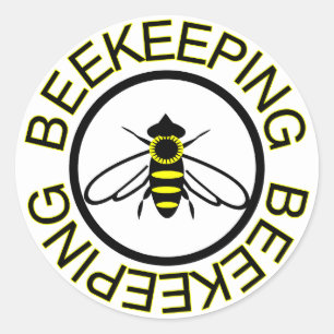 Beekeeping Classic Round Sticker