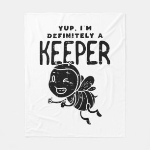 Beekeeping Fleece Blanket