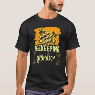 Beekeeping Grandson Beekeeper Sayings Hobby Bees T-Shirt