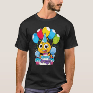 Beekeeping Insect Birthday Party Animal   Cute Bee T-Shirt