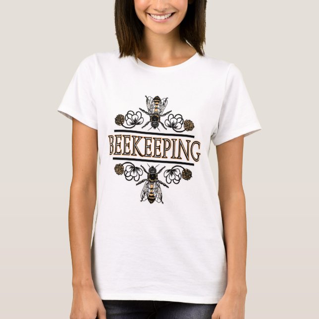 beekeeping with worker bees T-Shirt (Front)