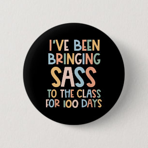 Been Bringing S To The Cl 100 Days Of School 6 Cm Round Badge