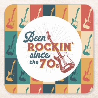 Been Rocking Since customisable paper coaster