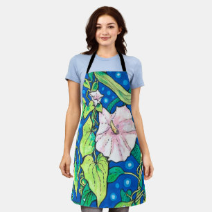 Beendweed Reed Summer Wildflowers Floral Painting  Apron
