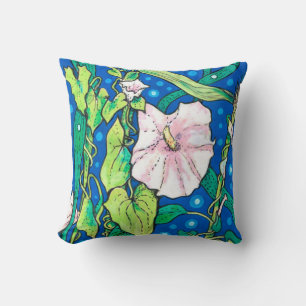 Beendweed Reed Summer Wildflowers Floral Painting Cushion