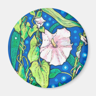 Beendweed Reed Summer Wildflowers Floral Painting Magnet