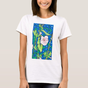 Beendweed Reed Summer Wildflowers Floral Painting  T-Shirt