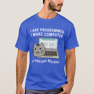 Beep Beep Boop Computer Science Professor Gift vin T-Shirt