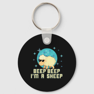 Beep Beep I'm A Sheep Funny Farm Animal Novelty Gi Key Ring